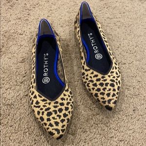 Rothys leopard flats